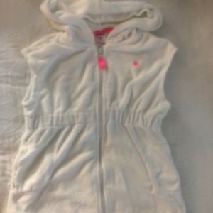 Carter’s white terry swim coverup